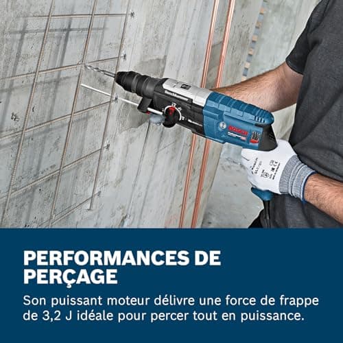 Bosch Professional hole punch GBH 2-28 F (with auxiliary handle, depth stop 210 mm, cloth, 13 mm automatic chuck, SDS plus interchangeable chuck, L-BOXX) - Image 3