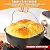22cm Oil Free Fryer Accessories Compatible with COSORI 6L, 6.2L, 6.4L, Philips XXL 7.2L, 8.3L, Russell Hobbs 8L, Cecotec 6L, Reusable Silicone Mold, Pizza Dish, Grill - Image 6