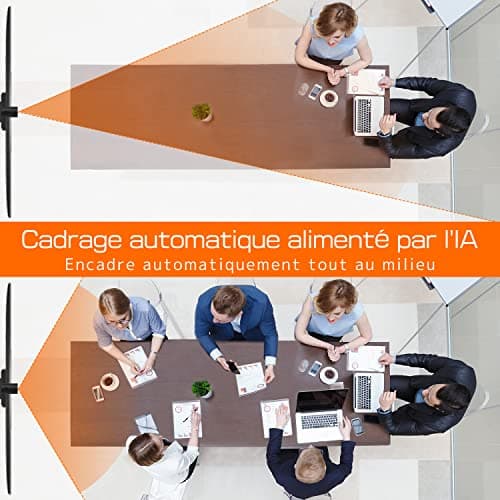Innex C570 120 Degree Wide Angle 4K Webcam with AI Tracking, AI Auto Framing, ePTZ, Webcam with Micro, 5X Digital Zoom, Remote Control, Conference Camera for Zoom, Microsoft Teams - Image 6