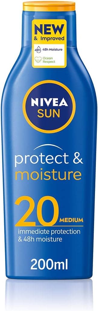 Lotion solaire hydratante Nivea Sun protection immédiate - SPF 15 - 200 ml