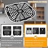 Air Fryer Accessories for Instant Pot Vortex 6 in 1 6 QTXL, Air Fryer Stove Grill Replacement Mat Square Air Fryer, Replacement Crisper Plate 23 x 24.2 x 0.1 cm - Image 4