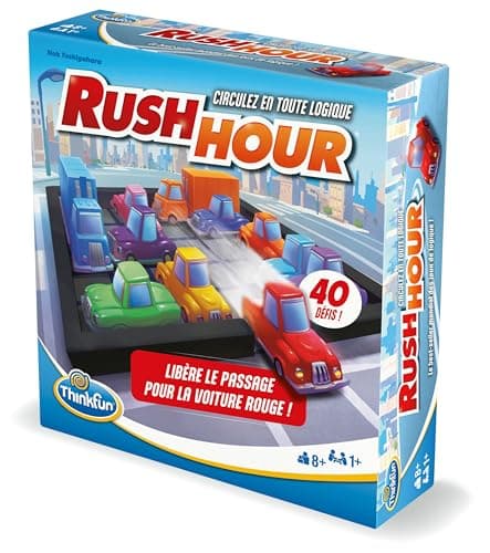 ThinkFun - Rush Hour - Logic Game - Puzzle - Bottling - 40 Challenges 4 Levels - 1 Player or More - Ages 8 and Above - Ravensburger - 76600 - Mixed - French Version - Image 4