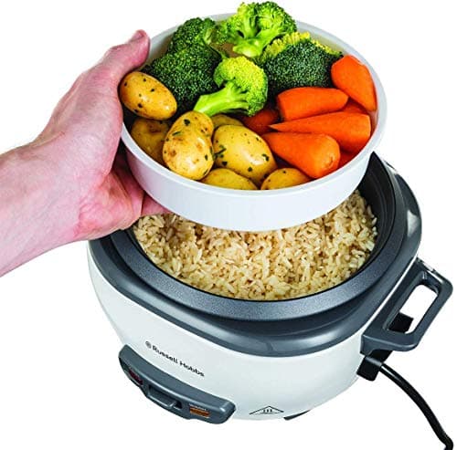 Russell Hobbs 27030 Medium rice cooker, metal, 300 W, 1.2 kg, white - Image 3