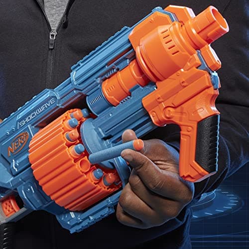 Nerf Elite 2.0, Shockwave RD-15 Blaster, 30 Nerf Darts, Rotary Barrel 15 Darts, Customizable - Image 6