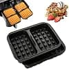 Cozary Air Fryer Accessories Mould for Ninja AF400EU, AF451EU & AF500EU - Silicone Waffle Mould for Waffles, Oven & Microwave Friendly, Dishwasher Safe, 2 Pieces - Image 2