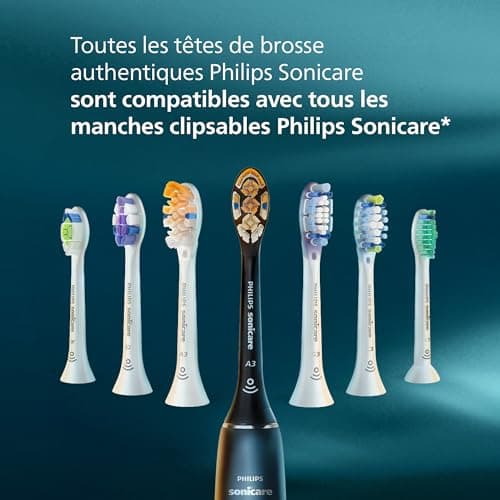 Philips Sonicare W2 Optimal White - Têtes de brosse à dents de rechange d'origine, blanc, lot de 4, HX6064/87 - Image 9