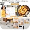 Air Fryer Magnet, 5 Pcs Silicone Airfryer Magnet 17.5cm, Heat Resistant Air Fryer Magnetic Fastener, Solidly Fixed, Air Fryer Accessories Compatible with Ninja, Cosori, Philips - Image 8