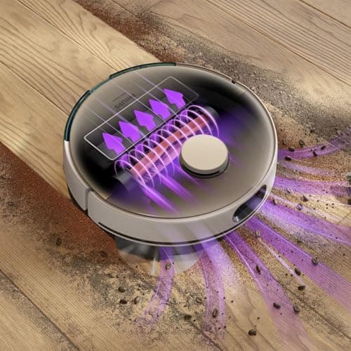 Philips Homerun Series 7000 Robot Vacuum Cleaner, High Suction Power (5000 Pa), Detecting Small Objects, with Station, for Carpet and Pet Hair, White, Connected App (XU7100/02) - Image 3