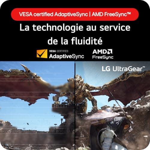 LG Ultragear™ 27GS60QC-B.AEU Ecran PC Gaming 27" - Dalle VA résolution QHD (2560x1440), 1ms 180Hz, HDR 10, sRGB99% (CIE1931), AMD FreeSync, inclinable, réglable en Hauteur - Image 5