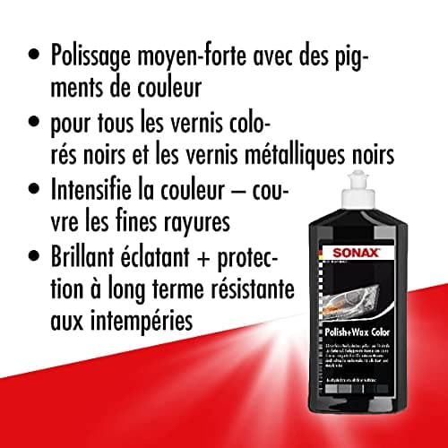 SONAX Polish+Wax Color (500 ml) pour toutes peintures standard et métallisées et facile à appliquer et d’une grande efficacité | Réf: 02961000 - Image 4