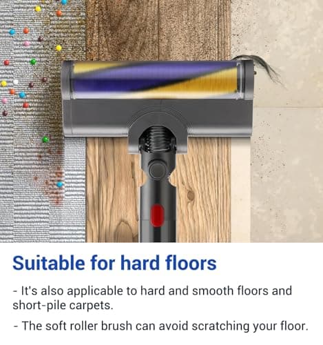 Dust Detection Brush Head Compatible for Dyson Vacuum Cleaners V7, V8, V10, V11, V15, Spare Parts, Hard Floor Accessories - Image 6