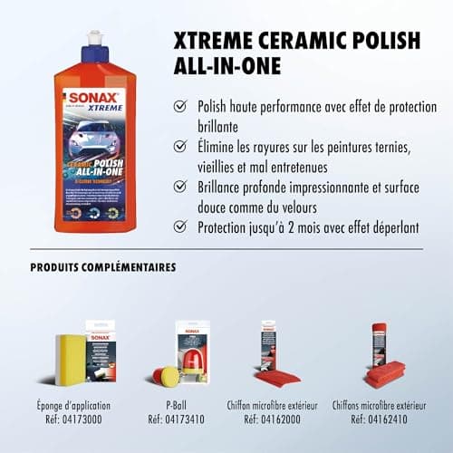 SONAX XTREME Ceramic Polish All-in-One (500 ml) polit, lisse et scelle la peinture | Réf: 02472000 - Image 5