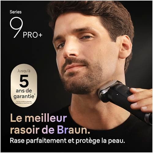 BRAUN Men's Electric Razor Series 9+ PRO 9610SI Black, Waterproof, Ultra-Fine Precision Blades and Pro Trimmer for Shaving Well Shave, Shaving Set with Travel Case - Image 4