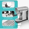 ProfiCook® 2 in 1 Espresso Machine | for Coffee Powder and Nespresso Compatible Capsules | Filter Holder | 20 Bar | Milk System for Latte Coffee | Cappuccino | Espresso Filter Holder | - Image 7