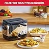Moulinex Oil Fryer, Capacity 1 L Oil, 600 g French Fries, For 2 servings, Temperature 150°C to 190°C, Compact, Control Port, Minifrito AF220010, Black/Silver - Image 5