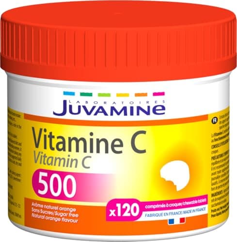 JUVAMINE - Vitamin C500 - Maxi Format - 120 Chewable Tablets (Pack of 1) - Image 3