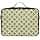 junzan Grand sac de rangement de maquillage vichy plat avec séparateurs et sangle réglable, vert sauge, 14.6 x 10.6 x 4.7 inches, Coloré - Image 3