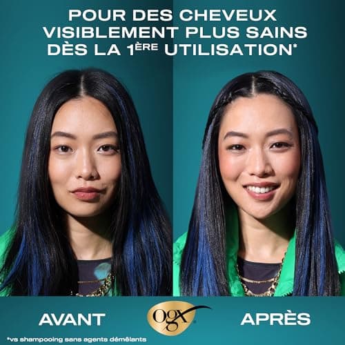 OGX | Shampooing Réparateur Huile d'Argan du Maroc (flacon de 385 ml) – Soin capillaire pour cheveux secs et abîmés – Shampoing sans sulfate - Image 7