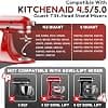 GVODE Dough Hook for Kitchenaid Beater, Dough Hook K45DH for Stand Mixer 4.3 & 4.7/4.8L Tilt Head, Dough Hook Stainless Steel Dishwasher Safe - Image 4