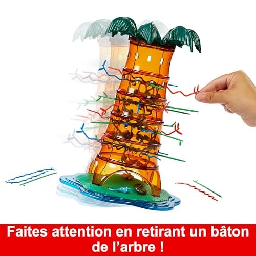 Mattel Games SOS Ouistiti : Panique dans l’arbre Jeu de société pour soirées en famille, soirées jeux, voyages et camping, HTW65 - Image 6