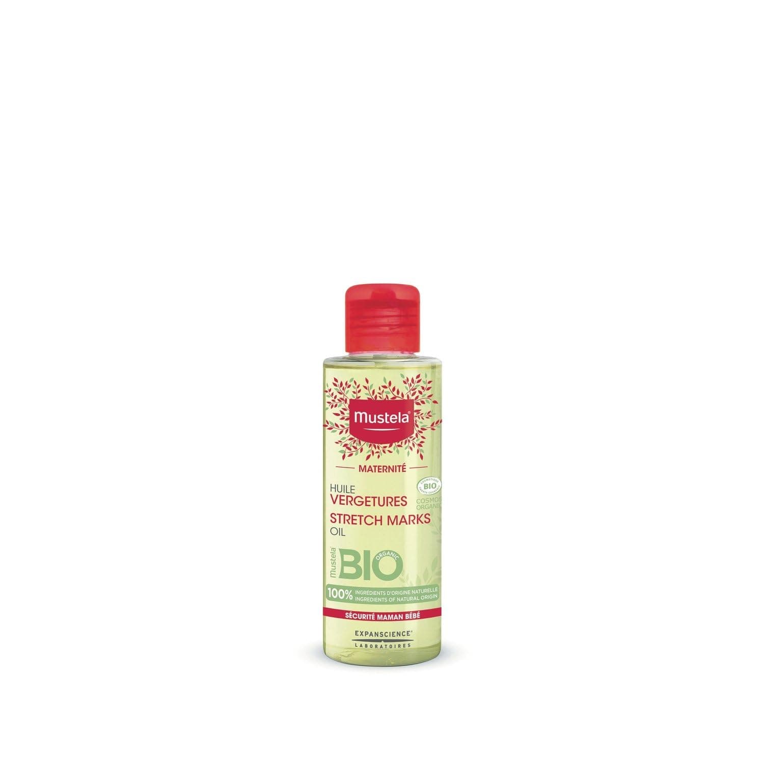 Mustela Organic Anti-Stretch Mark Oil for Mom-to-Be Nourishing and Repairing Care (105ml) - Sold by Unit - Image 1