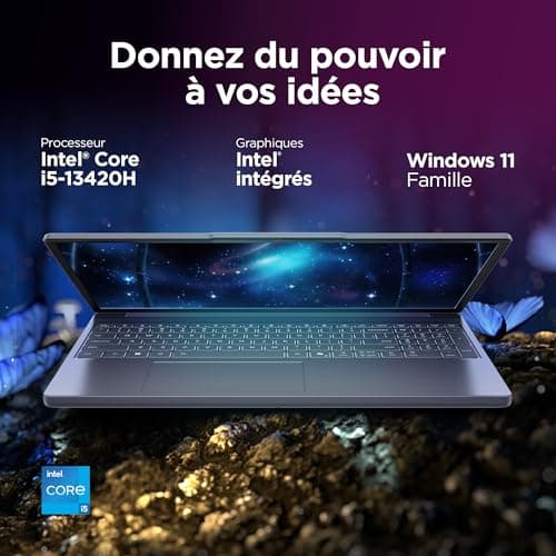 Lenovo IdeaPad Slim 3 16IRH10 – 16 Inch WUXGA Laptop (Intel Core i5-13420H, 16GB RAM, 512GB SSD, Intel UHD Graphic, Windows 11 Home) French AZERTY Keyboard – Grey - Image 3