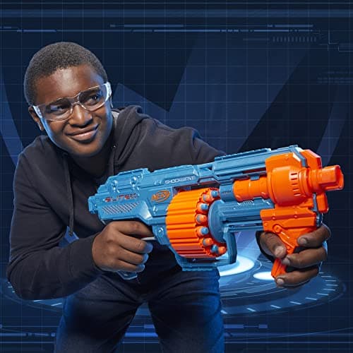 Nerf Elite 2.0, Shockwave RD-15 Blaster, 30 Nerf Darts, Rotary Barrel 15 Darts, Customizable - Image 7
