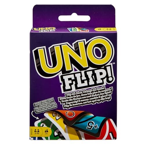 Mattel Games UNO Flip, New Delusional Version Double-Sided, Card Game for Kids and Adults, Board Game for Family Night, 2-10 Players, Toy for 7+ Years, GDR44 - Image 2