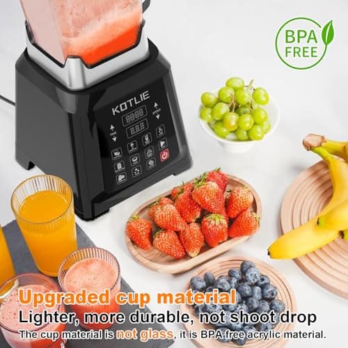 KOTLIE NY-8088EJA Blender grand récipient 2 L, 7 fonctions alimentaires, avec fonction auto-nettoyante (sans chauffage) - Image 4