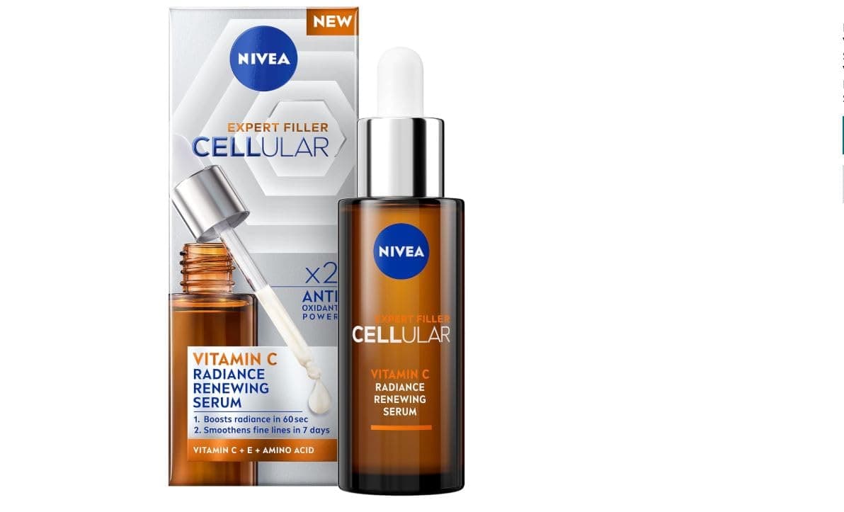 NIVEA Cellular Expert Filler Vitamine C Radiance Renewing Sérum (30 ml), sérum anti-âge à la vitamine C pour des lignes fines et des rides, sérum pour le visage qui protège contre les dommages et la - Image 5