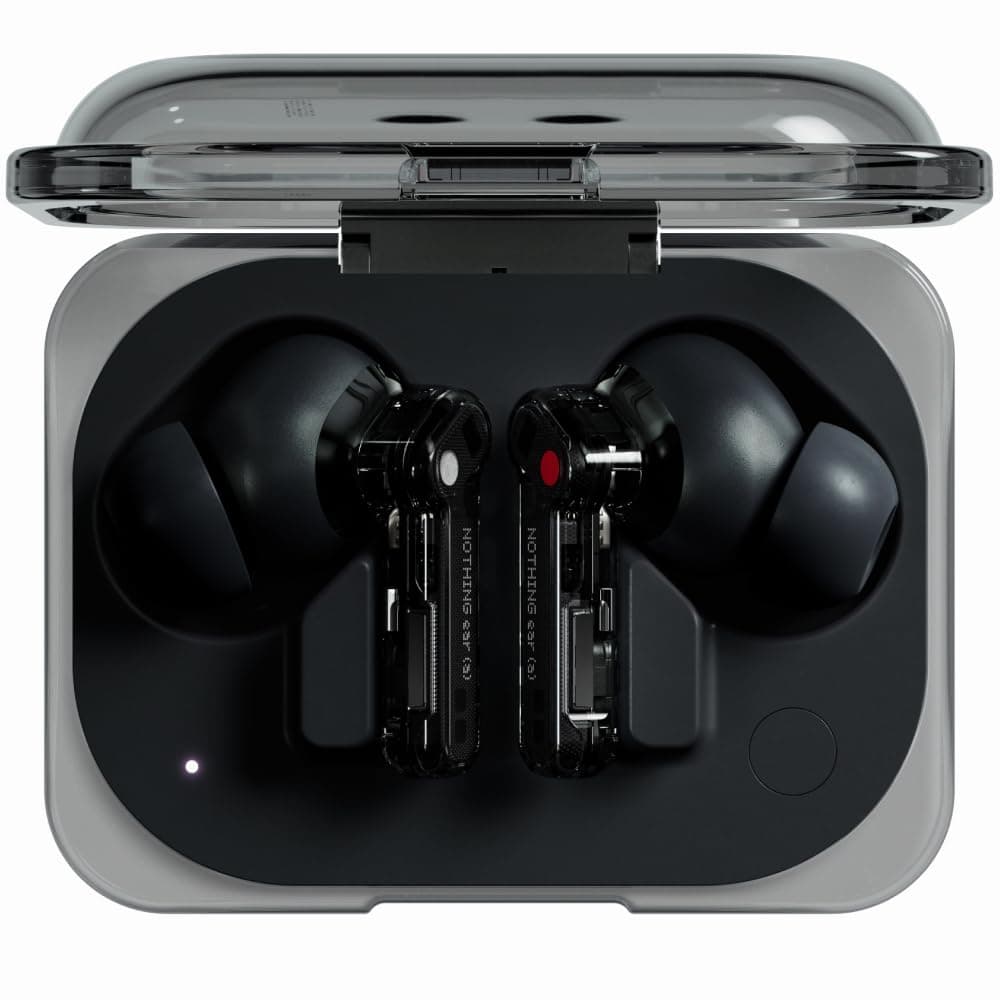 Nothing Ear (a) kopfhörer kabellos Bluetooth mit ANC, Bass-Enhance-Algorithmus und bis zu 42.5 Stunden Wiedergabezeit - Schwarz - Image 1