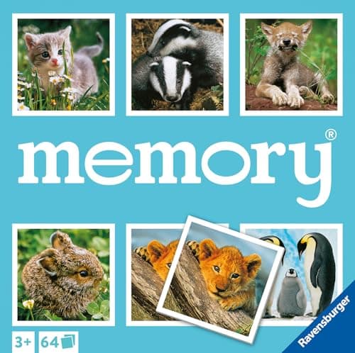 Ravensburger - Large Memory® Small Animals - Educational Memory Game - 64 Cards - Adults and Children from 3 Years - 20879 - French Version - Image 2