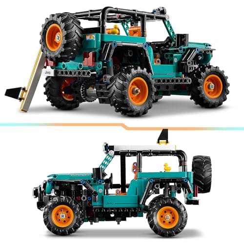 LEGO Technic SUV Jeep Wrangler Rubicon - Jouet Voiture - Maquette de 4x4 avec Moteur V6, Direction & Suspension - Idée de Cadeau d'anniversaire STEM pour Garçon dès 10 Ans 42227 - Image 5