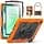 SEYMAC Samsung Galaxy Tab A11 Plus (2025) 11 Inch Case, Shockproof Protective Case for Galaxy Tab A11+ Tablet with Screen Protector, 360° Rotating Hand Strap and Stand (SM-X230/X235/X236), Orange - Image 2