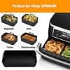 Air Fryer Silicone Mould for Ninja AF500EU, Air Fryer Accessories for Ninja 10.4L AF500EU, Airfryer Pot Square for Ninja Foodi Flex, Air Fryer Mould for COSORI Air Fryer 10L Twinfry - Image 3