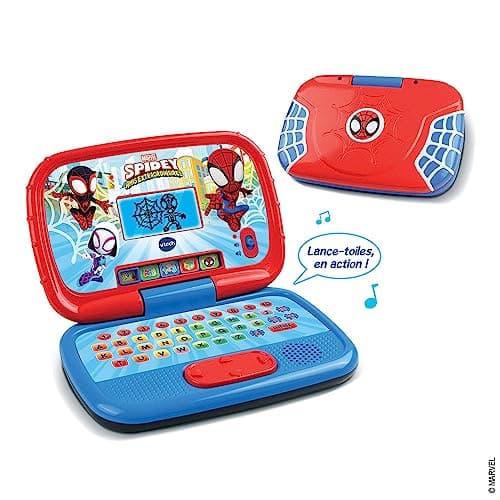 VTech - Disney Junior Spidey, My Educational Computer, Children's Computer with Backlit Screen, 15 Educational Activities and Games, Gift for Children from 3 to 7 Years - English Content - Image 4