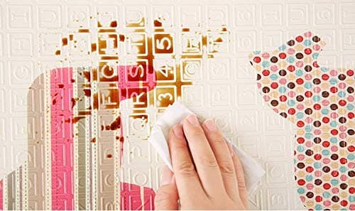 Mamabrum baby play mat 195 x 176 x 1cm non toxic thick floor mat thick foam mat foldable waterproof non-slip portable teddy bear and horses - Image 6
