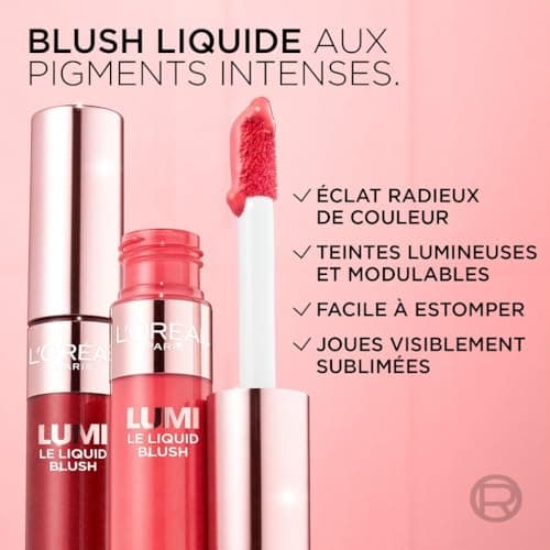 L'Oréal Paris - Intense Pigmentation Liquid Blush - Lumi Blush - Light texture for a second skin effect - Dimmable intensity - Shade: 630 True Rose - Format 10 ml - Image 5