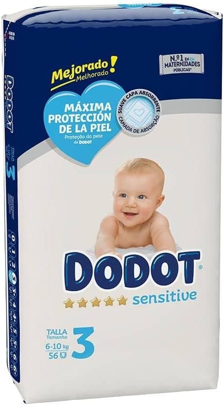 Dodot Dodot Sensitive Pañales T-3 56 Unidades