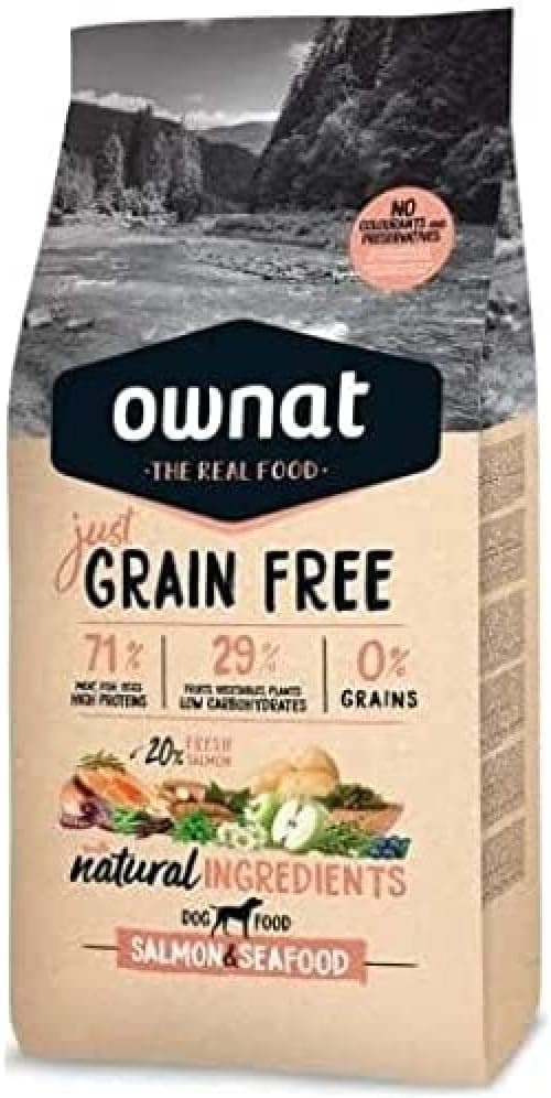 Ownat Just Cereal-Free Food Salmon/Seafood 3 kg - Image 1