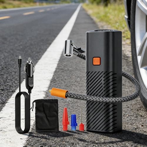 Gonfleur de Pneu Automobile,Compresseur Gonfleur pour Roues | Pompe à Air pour Pneus avec Affichage Temps Réel | pour Voiture, Moto, SUV, Camping-car et Véhicules - Image 3