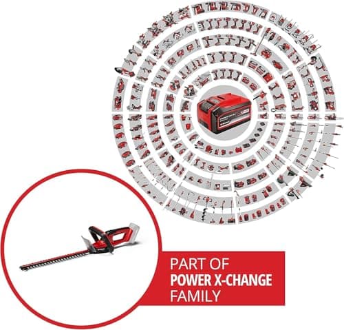 Einhell GC-CH 18/40 Li Solo Power X-Change Cordless Hedge Trimmer (18 V, Cutting Length 40 cm, Teeth Spacing 13 mm) Delivered without Battery or Charger - Image 3