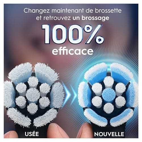 Oral-B Pack of 8 Gentle Care Replacement Brushes, Authentic, Black, Softest Brushing, Suitable for Sensitive Gums, Toothbrush for Oral B iOS Electric Toothbrushes, Cardboard - Image 8