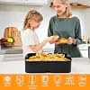 HOTUT Silicone Air Fryer for Ninja AF500EU, 10.4L Silicone Air Fryer Mat, Reusable Airfryer Accessories, Airfryer Mould Compatible with Ninja Foodi Flex Drawer AF500EU - Built-in - Image 4