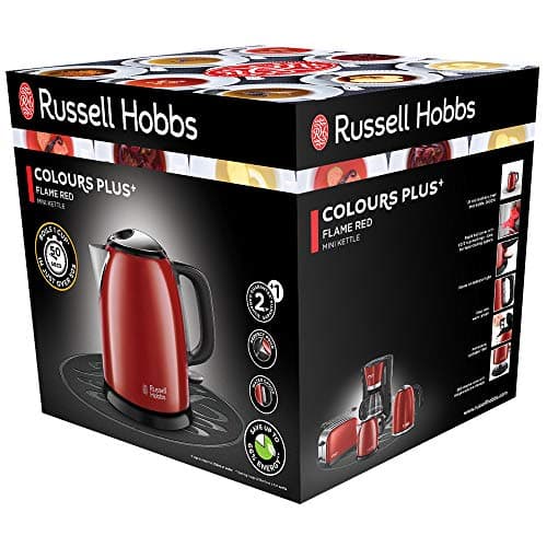 Russell Hobbs 24992-70 Colours Plus Electric Kettle Red (1L, Fast Boiling, Perfect Flow, Visible Water Level, Anti-Limescale Filter, Energy-Saving) - Image 4