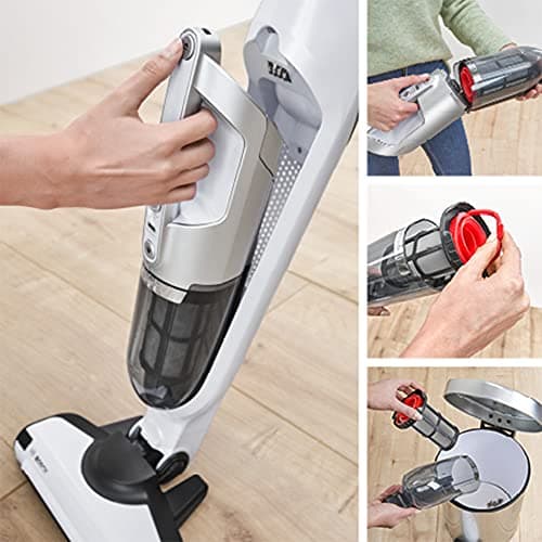 Bosch Household Appliances Series 4, BBH3ALL28, Flexxo 2-in-1 Vacuum Cleaner, Multifunctional, Rechargeable, 55 Min Autonomy, 2 Speeds, Accessories Included, 28Vmax, White - Image 8
