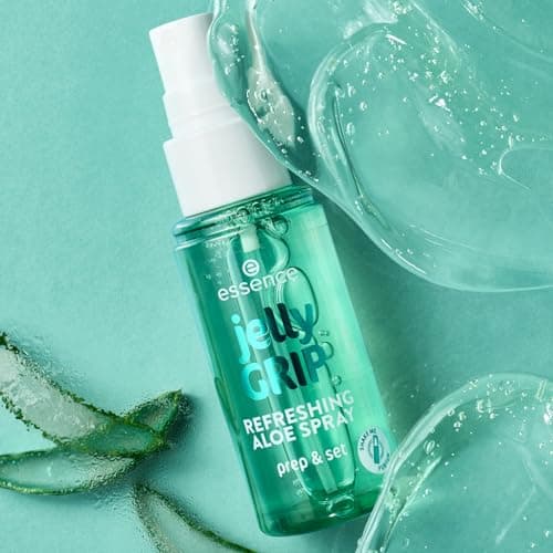 essence Jelly Grip ReFRESHING ALOE SPRAY, Moisturizer, Gel-to-Mist Texture, Aloe Vera, Prepare, Fix or Refreshe, 50 ml - Image 8