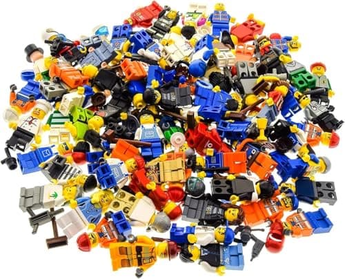 Bausteine Gebraucht 10 X LEGO System Figurines City City Mini Figure with Accessories Men Women Random Assorted - Image 2
