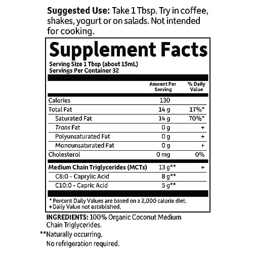 Garden of Life Dr. Formulated Organic Brain Health MCT Oil - 473 ml. - Image 6