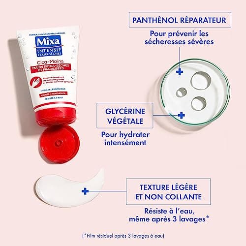 Mixa Cica-Mains Crème Mains Reparatrice Intense, Lot de 2 x 50 ml - Image 5